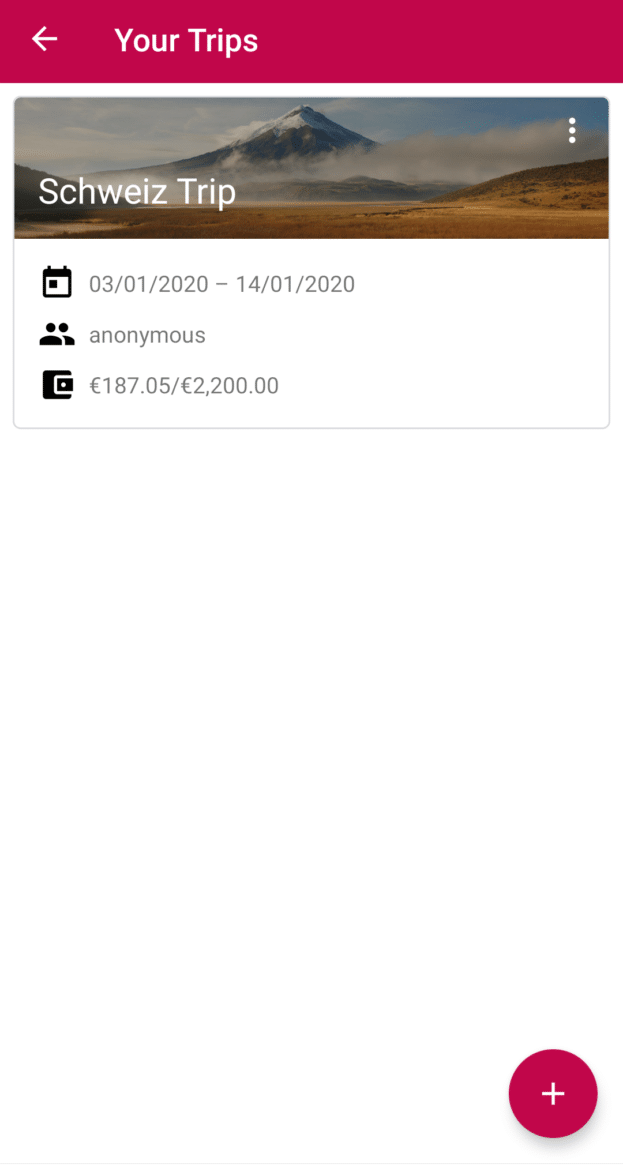 Reise Apps Travel Budget Uebersicht
