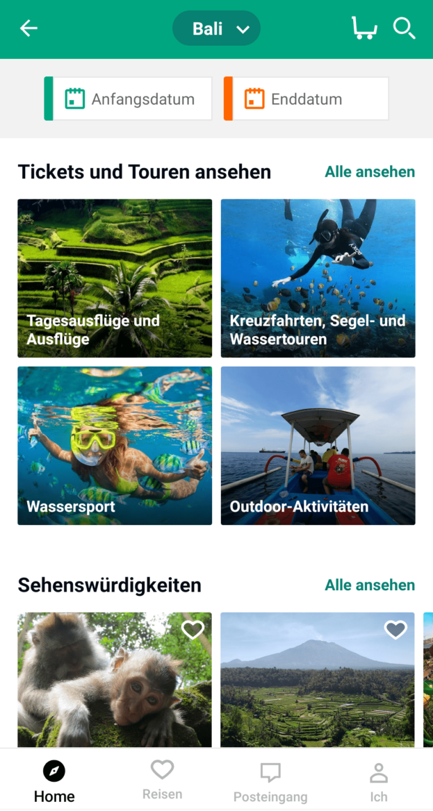 Reise Apps Trip Advisor Bali Tickets und Touren