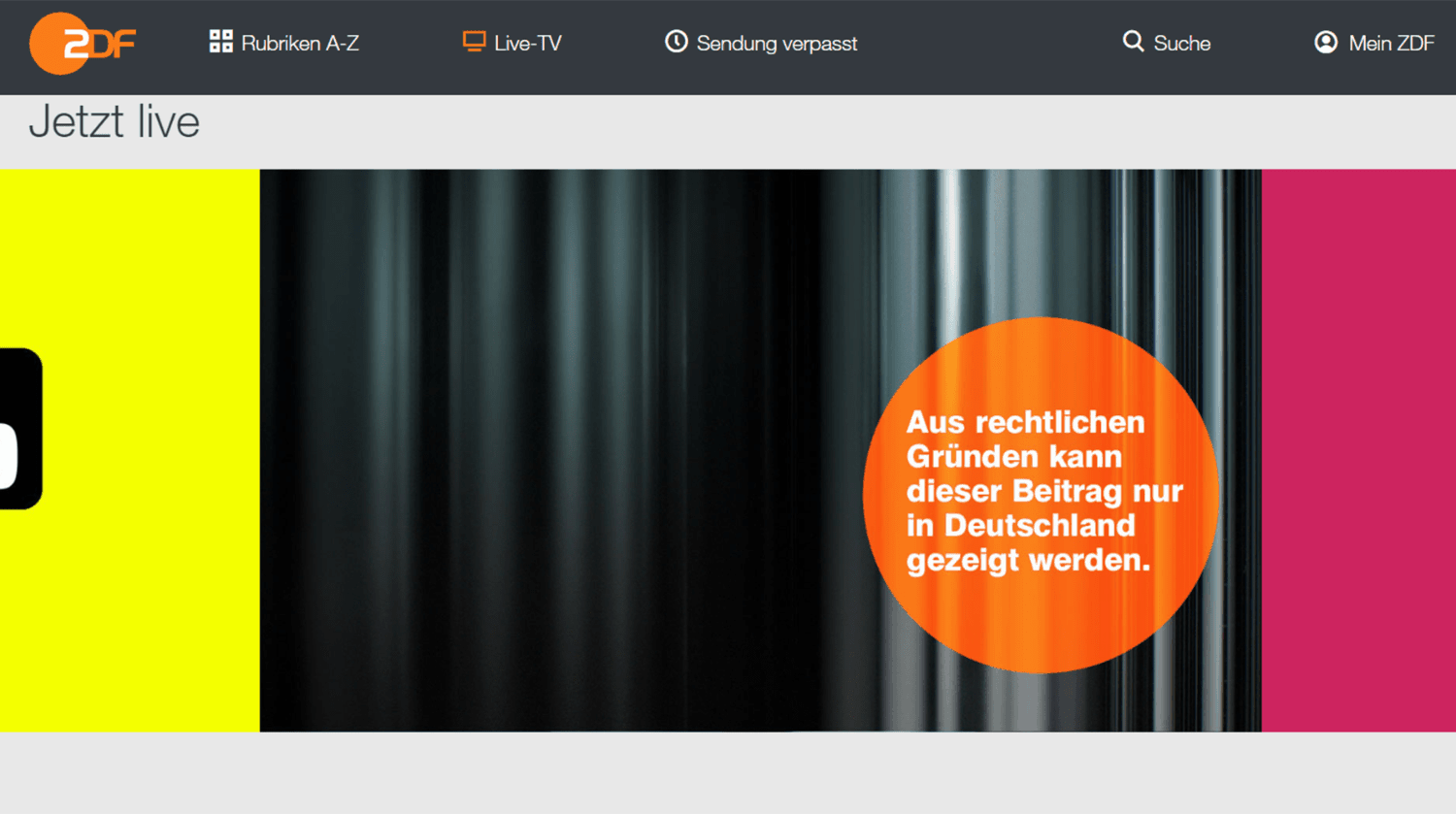 ZDF-Livestream im Ausland 2023 Tatort and Co in der Mediathek