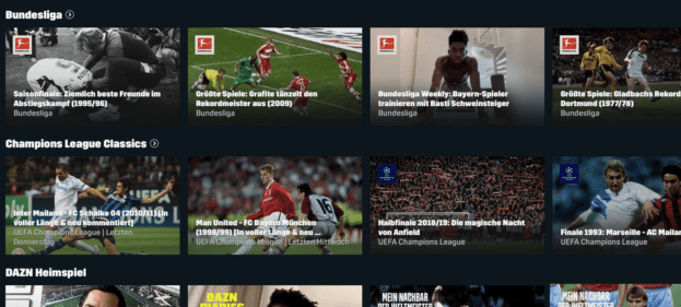 DAZN Sport Streaming Bundesliga