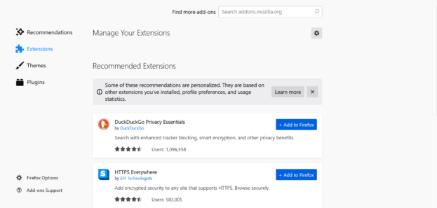 m7111-1331-2206 Firefox Erweiterungen deaktivieren
