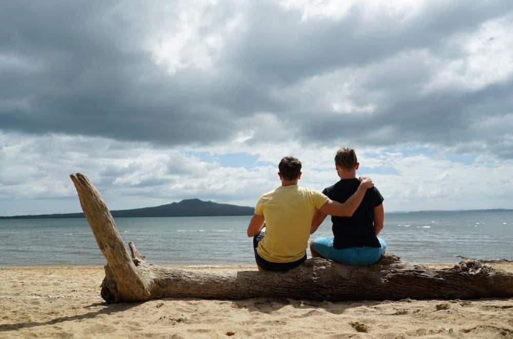 Ostsee Arne und Mauricio mit Meerblick