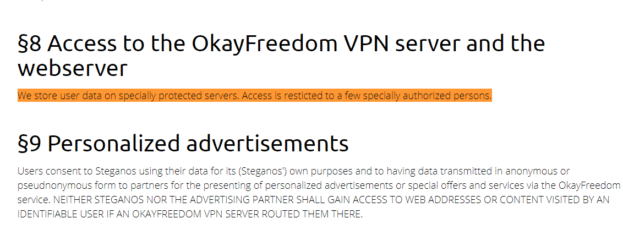 Okayfreedom AGB.