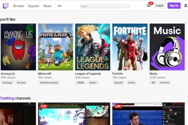 Geld online verdienen Twitch Website