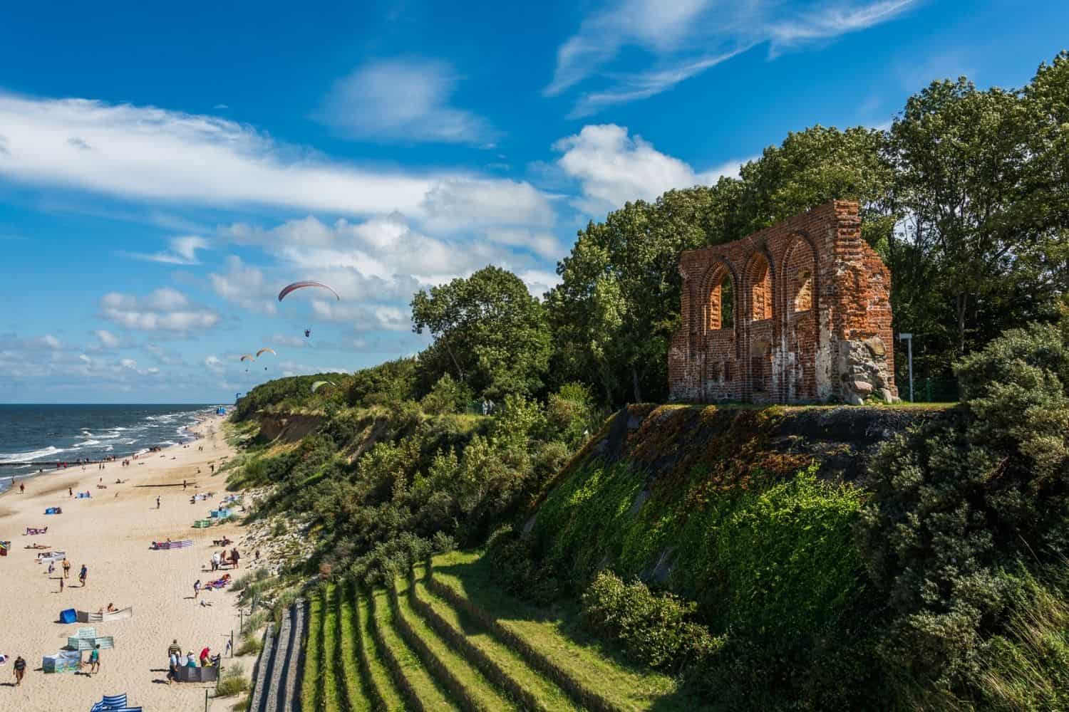Polnische Ostsee Kirchenruine Trzesacz