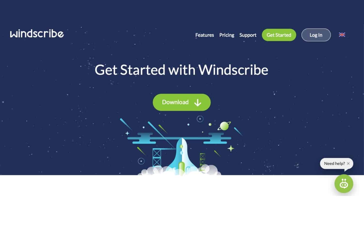 Windscribe Webseite