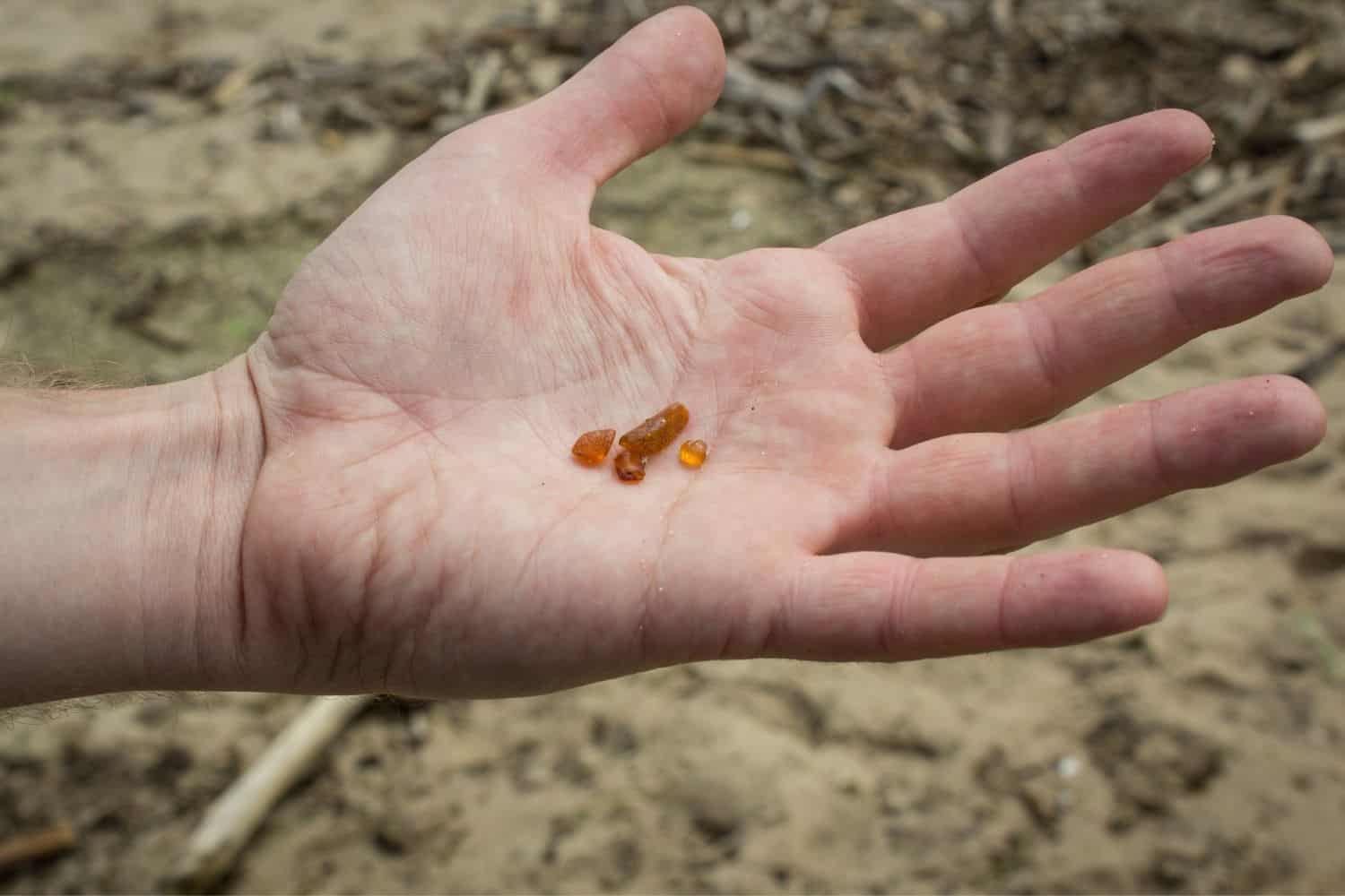 Sankt Peter Ording Bernstein am Strand