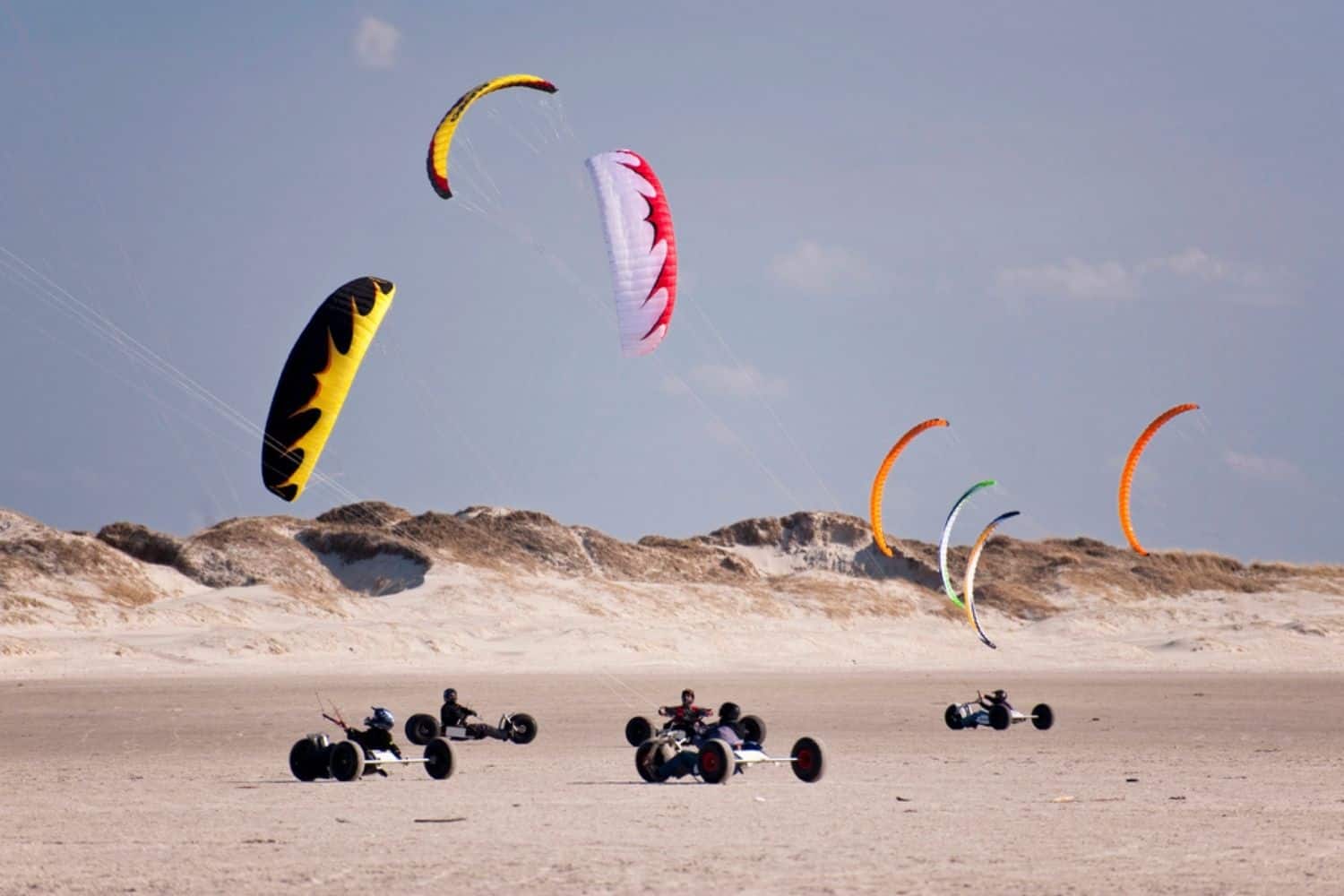 Sankt Peter Ording Strandsegeln am Strand