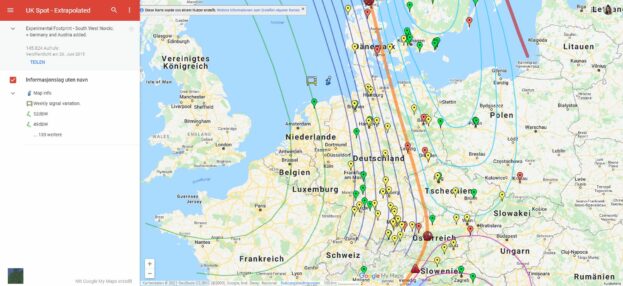 Spot Beam Karte Deutschland