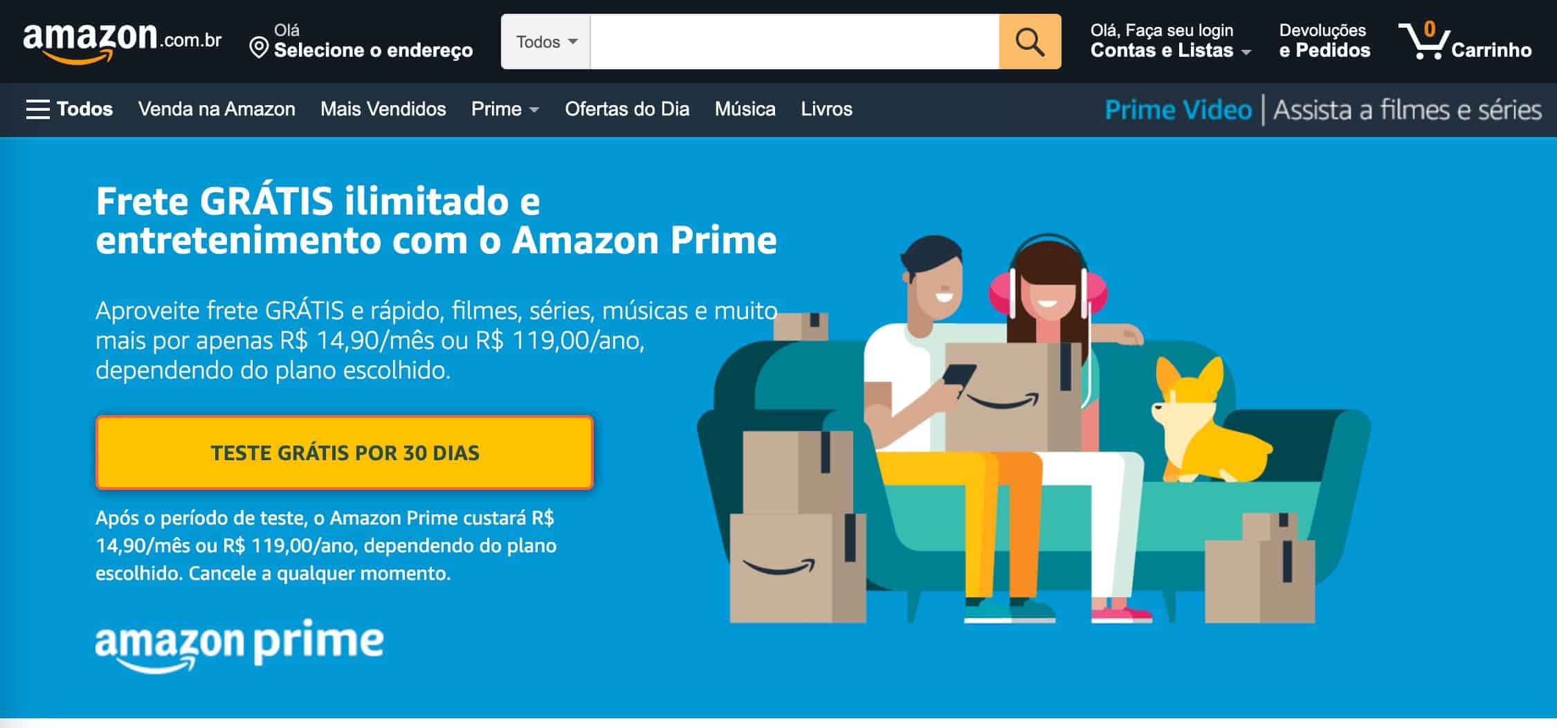 Amazon Prime Brasilien Angebot