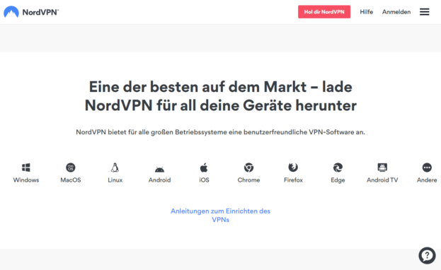 Alle Unterstuetzten Geraete von NordVPN