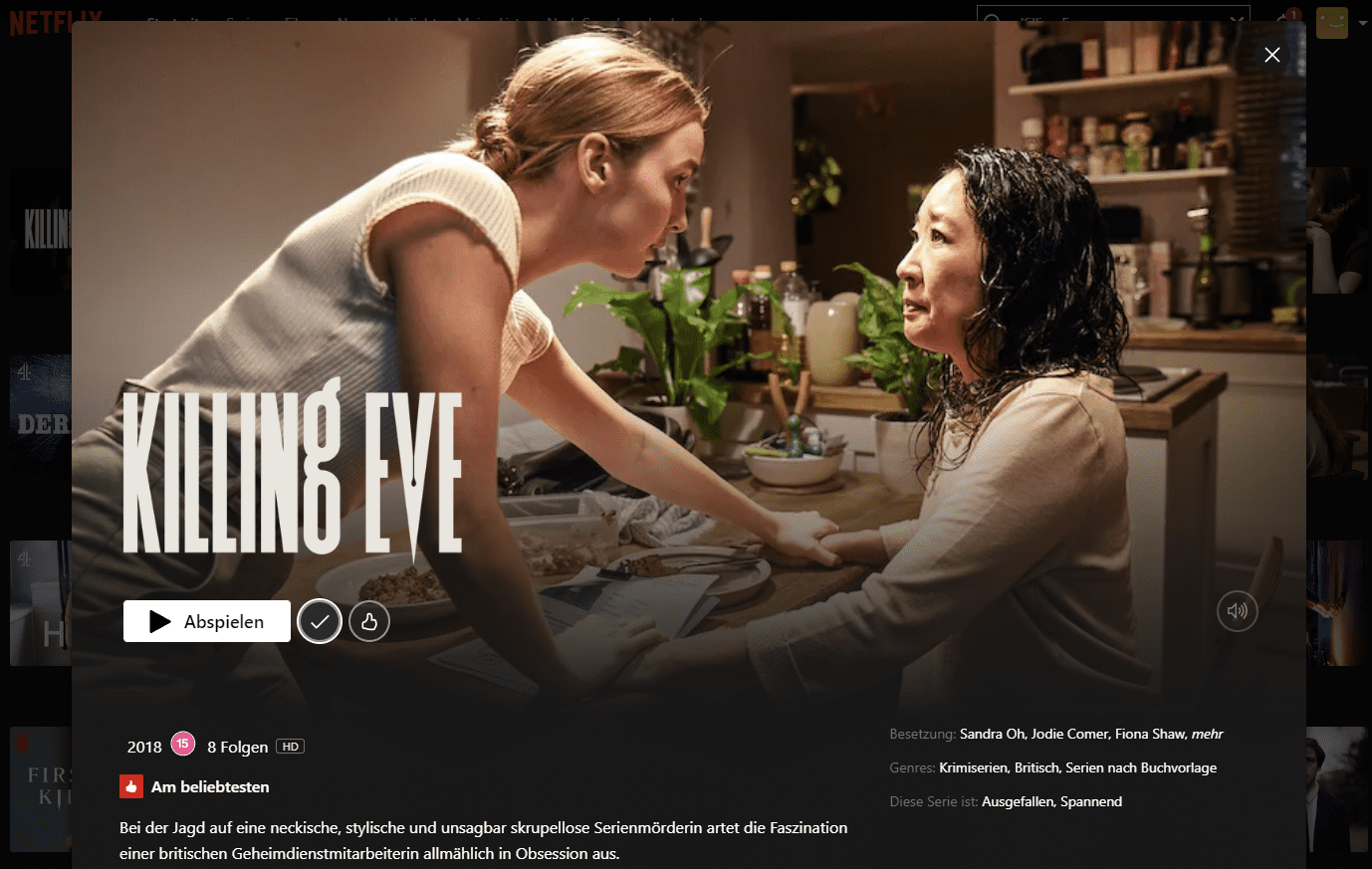 Killing eve deals netflix