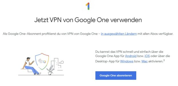 Google VPN Preis