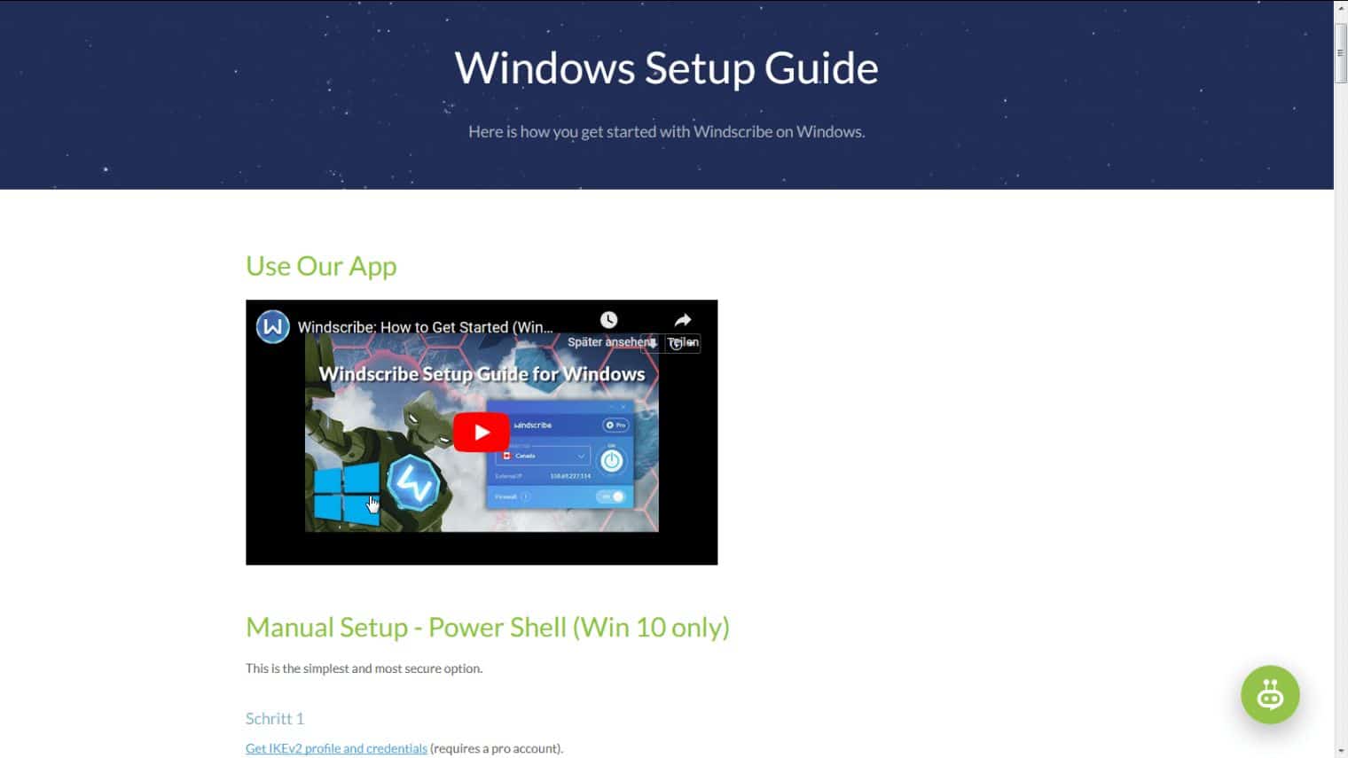 Windscribe Setup Leitfaden