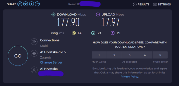 Geschwindigkeitstest mit CyberGhost VPN