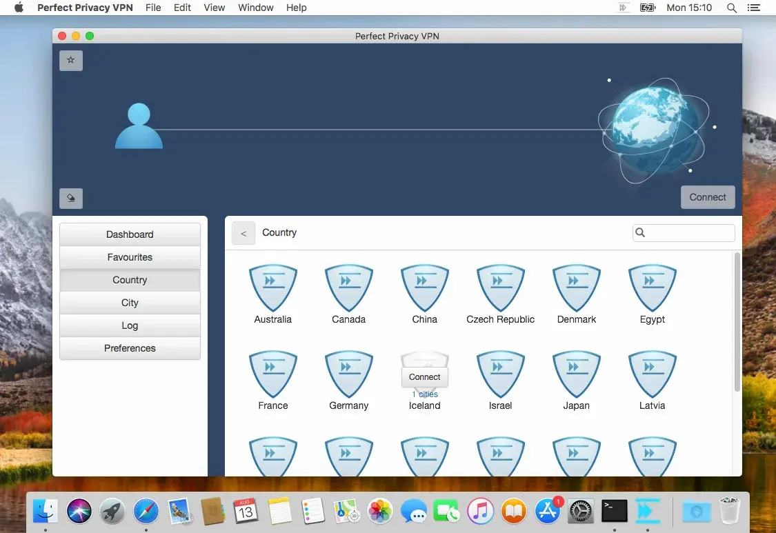 macOS VPNmanager Install DE Perfect Privacy VPN