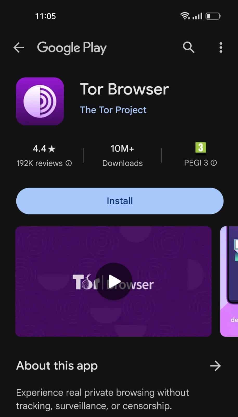 Tor Browser Android Handy