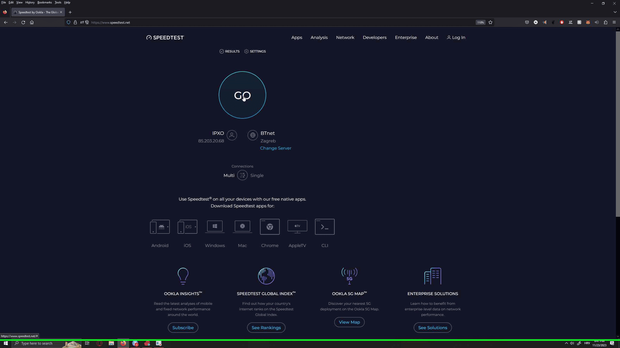 Internet Speed Test Step 5