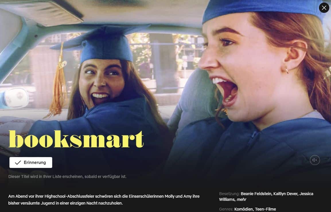Booksmart auf Netflix in Deutschland schauen 2024 So geht's