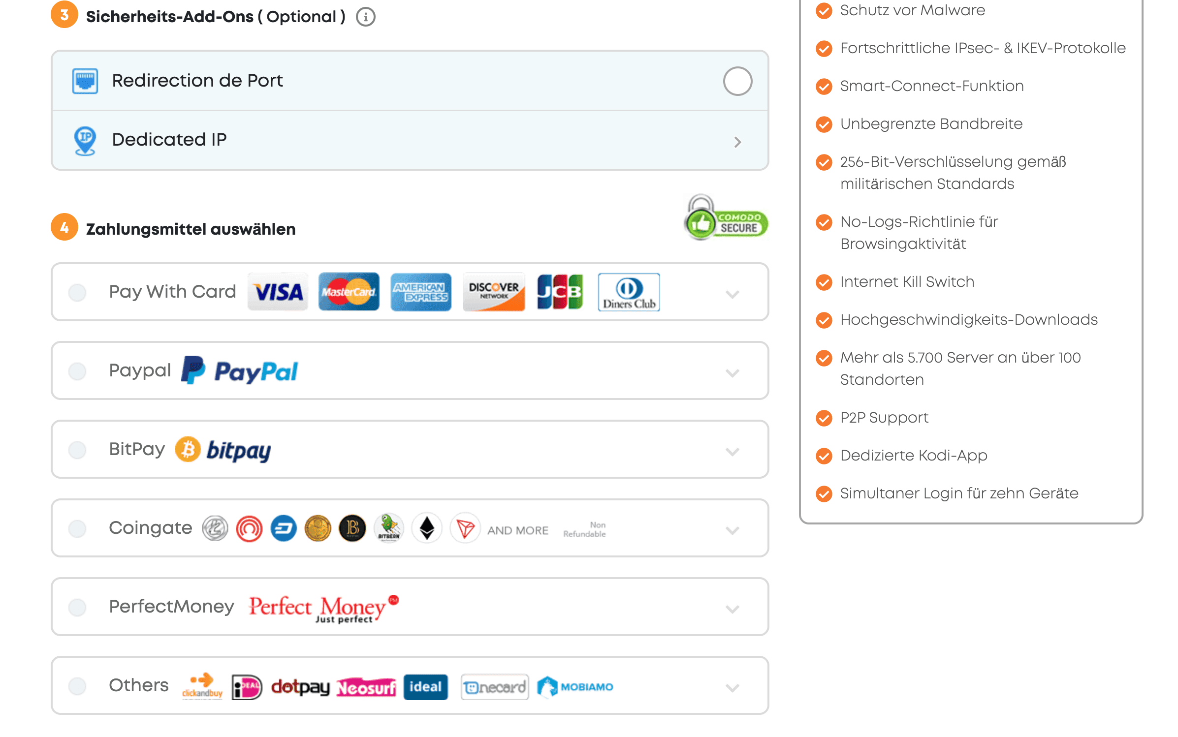 Payment Ivacy VPN