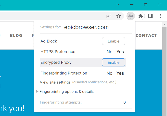 Proxy Server Epic Browser VPN